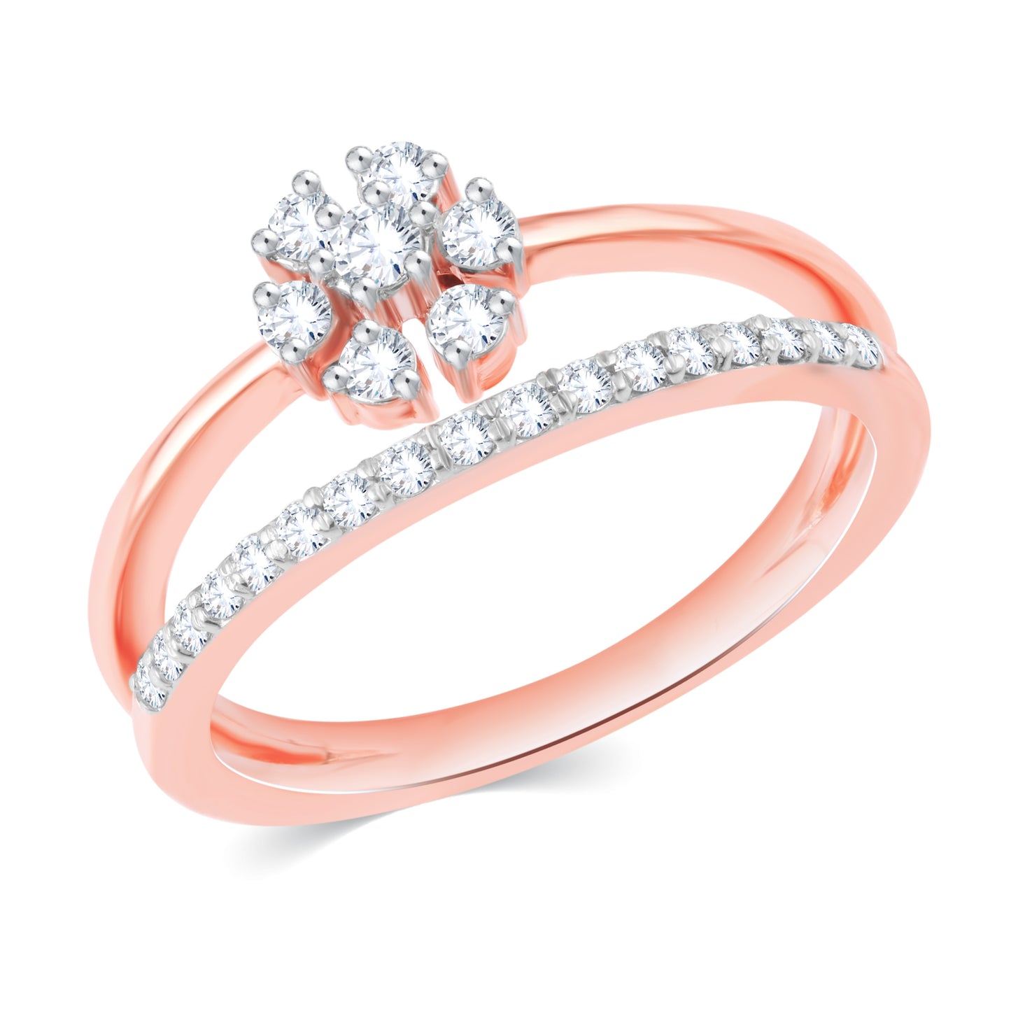 Diamond Ring for her in Rose Gold DRG23470