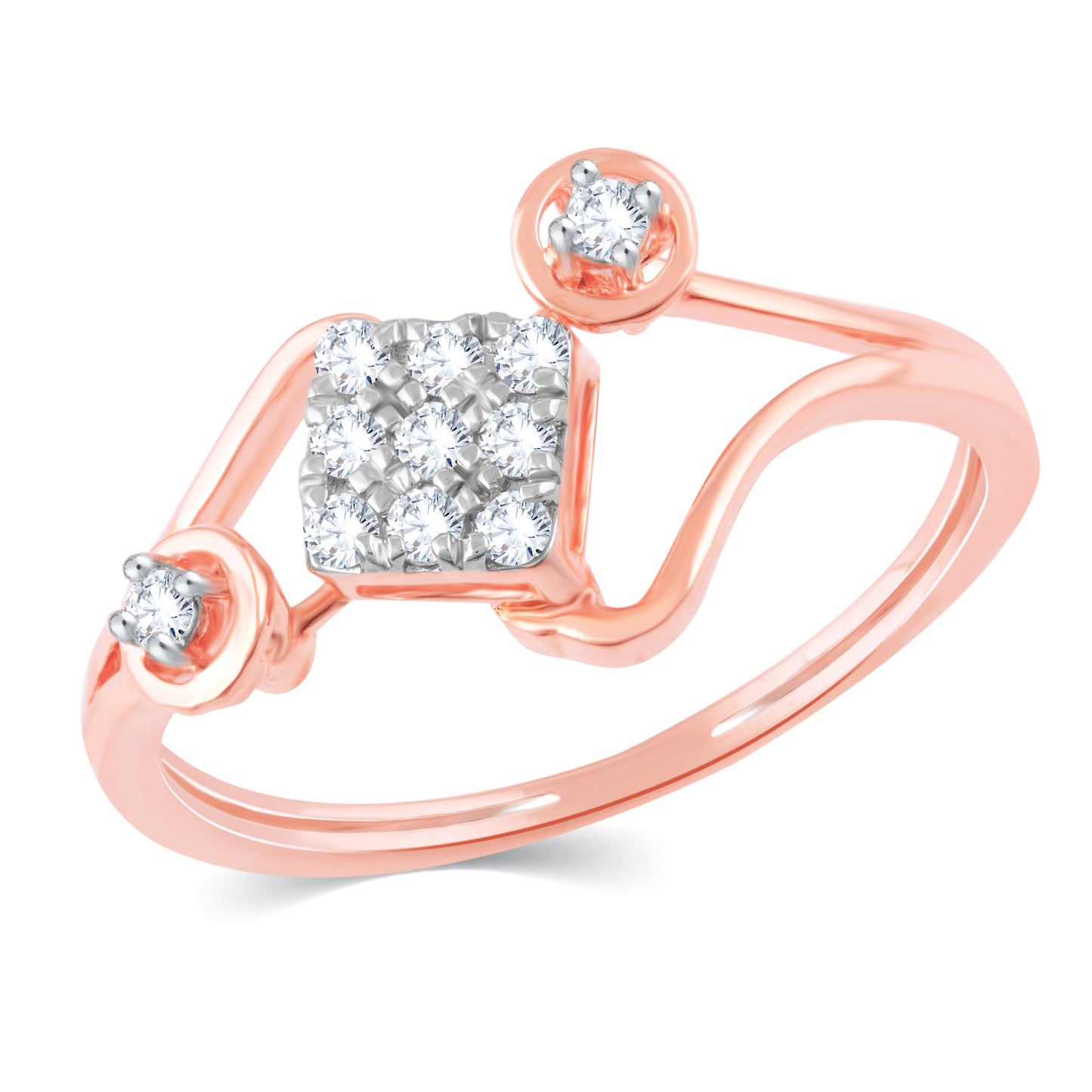 Diamond Ring for her in Rose Gold DRG23471