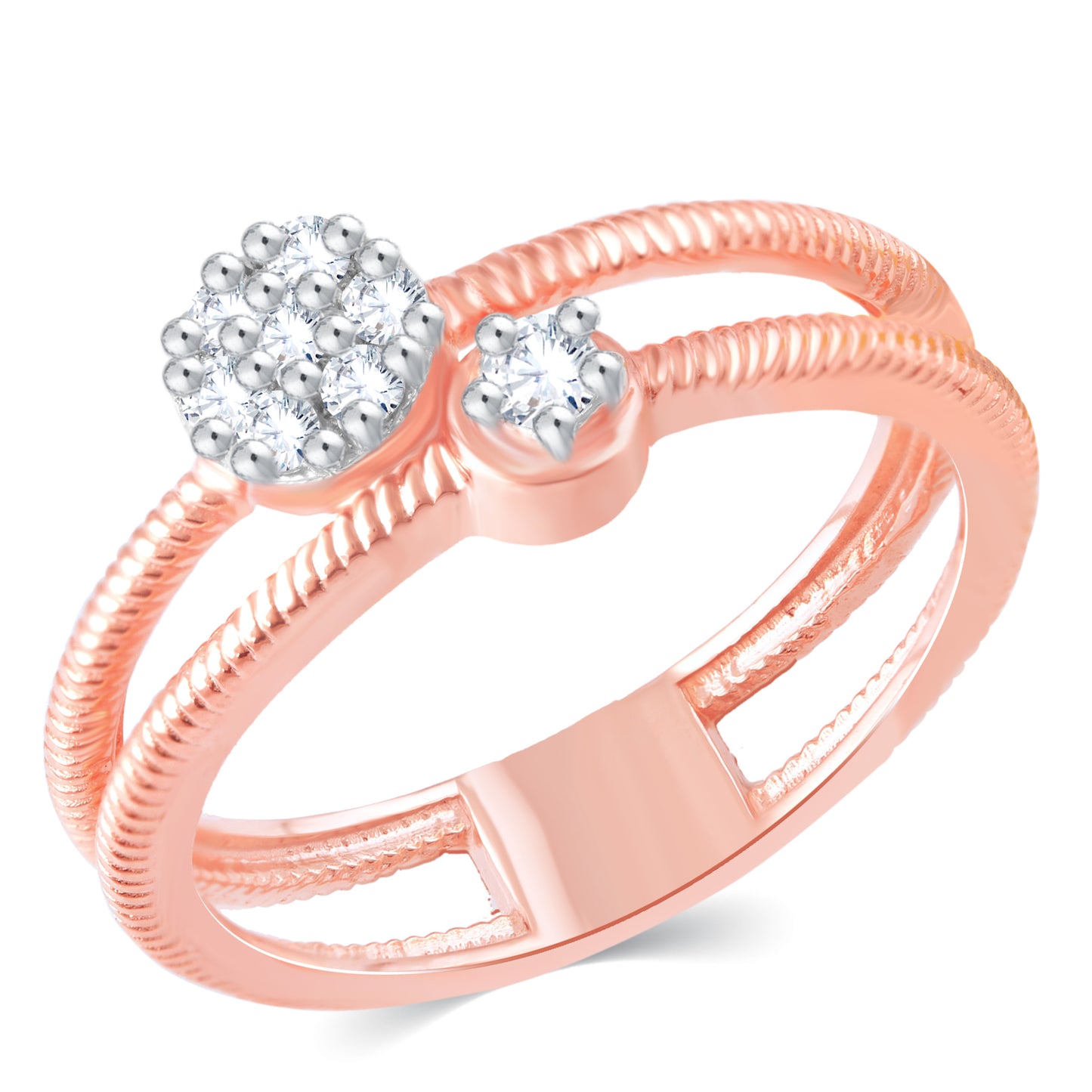 Diamond Ring for her in Rose Gold DRG23472