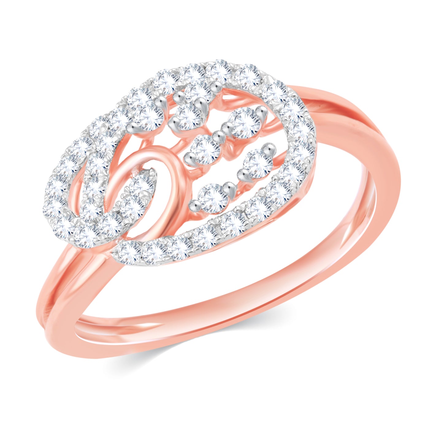 Diamond Ring for her in Rose Gold DRG23478