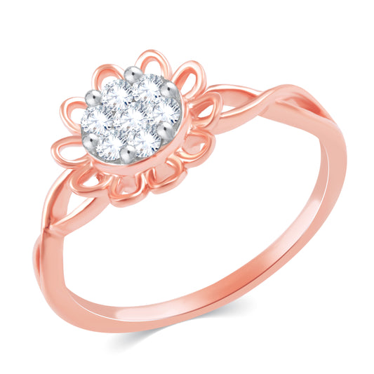 Diamond Ring for her in Rose Gold DRG23483