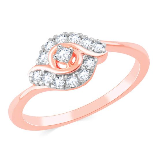 Diamond Ring for her in Rose Gold DRG23487