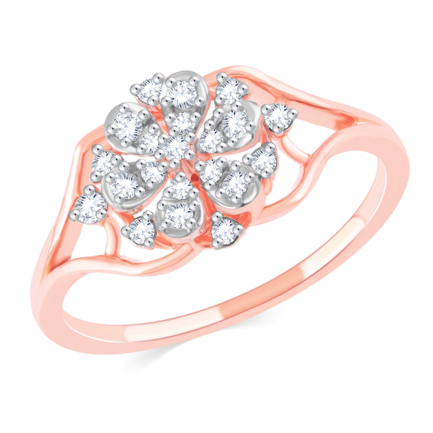 Diamond Ring for her in Rose Gold DRG23491