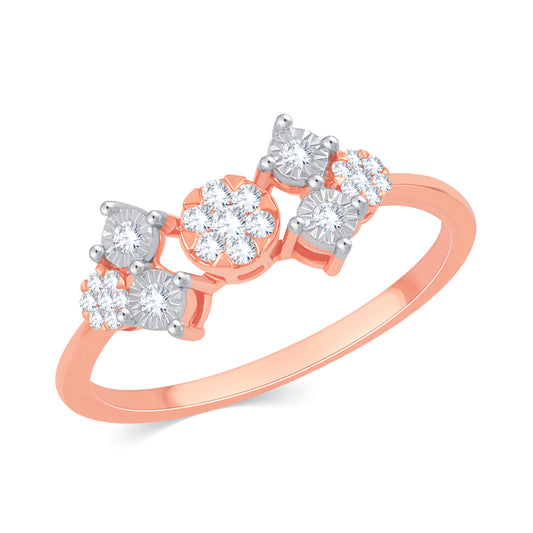 Diamond Ring for her in Rose Gold DRG23502