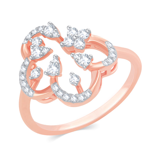 Diamond Ring for her in Rose Gold DRG23505