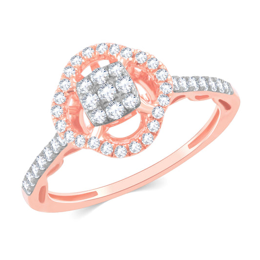 Diamond Ring for her in Rose Gold DRG23507