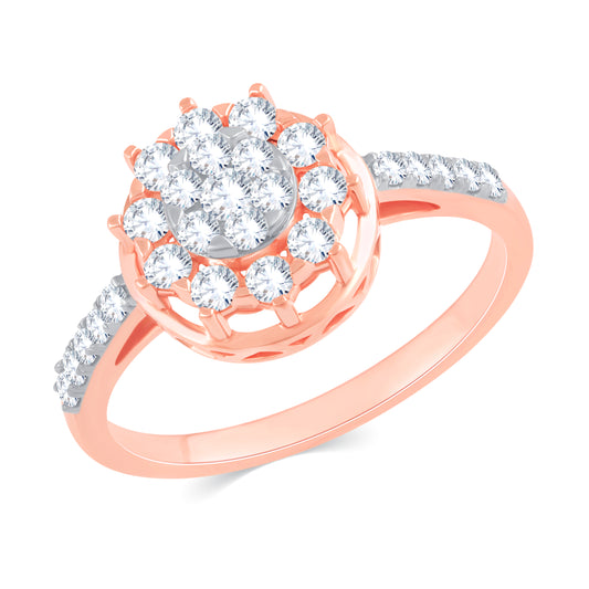 Diamond Ring for her in Rose Gold DRG23511