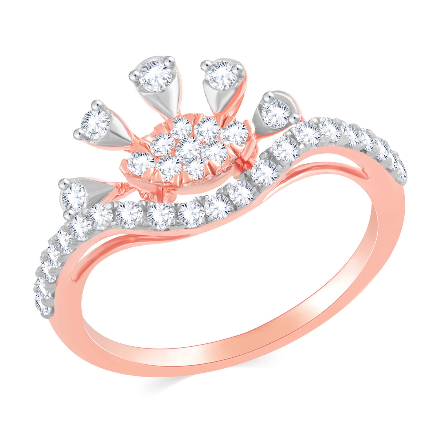 Diamond Ring for her in Rose Gold DRG23513