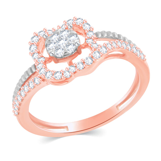 Diamond Ring for her in Rose Gold DRG23514