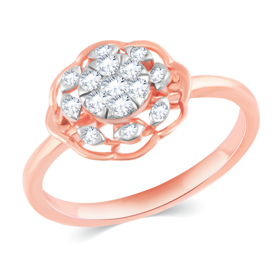 Diamond Ring for her in Rose Gold DRG23515