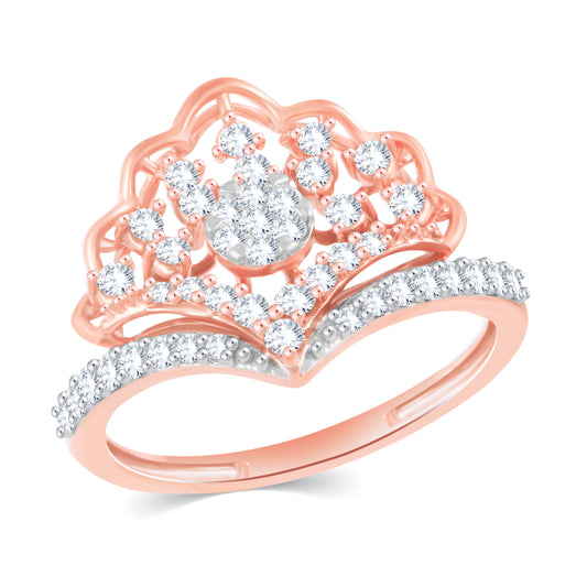 Diamond Ring for her in Rose Gold DRG23516