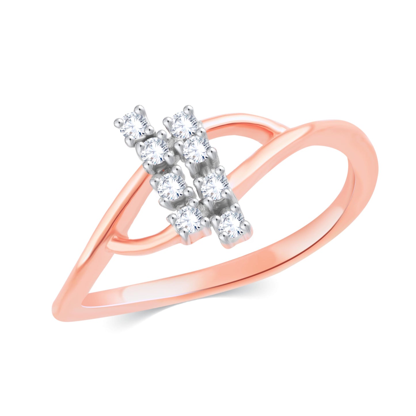 Diamond Ring for her in Rose Gold DRG23524