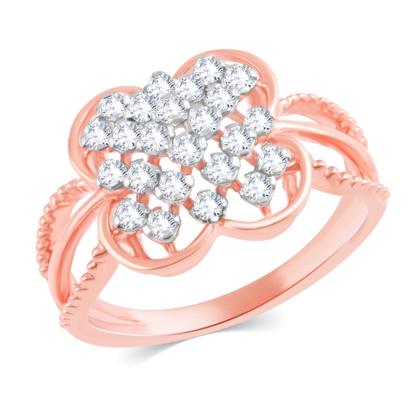 Diamond Ring for her in Rose Gold DRG23528