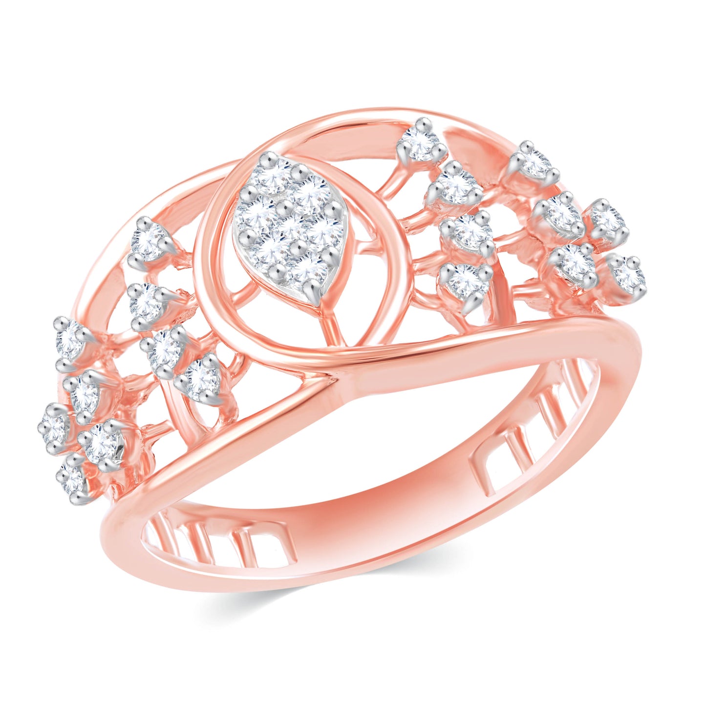 Diamond Ring for her in Rose Gold DRG23532