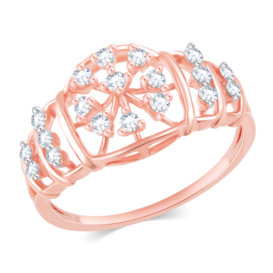 Diamond Ring for her in Rose Gold DRG23536