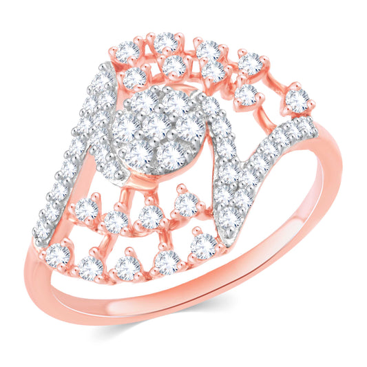 Diamond Ring for her in Rose Gold DRG23540