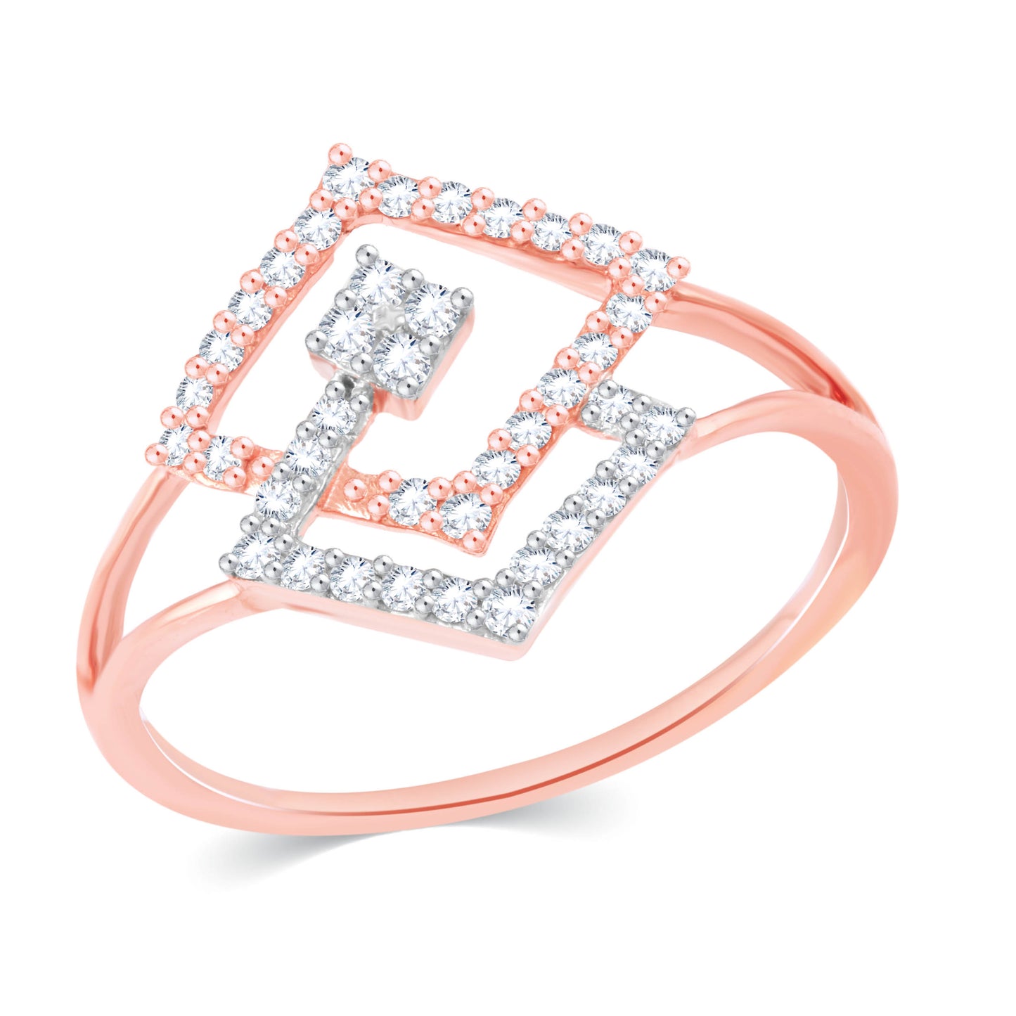 Diamond Ring for her in Rose Gold DRG23543