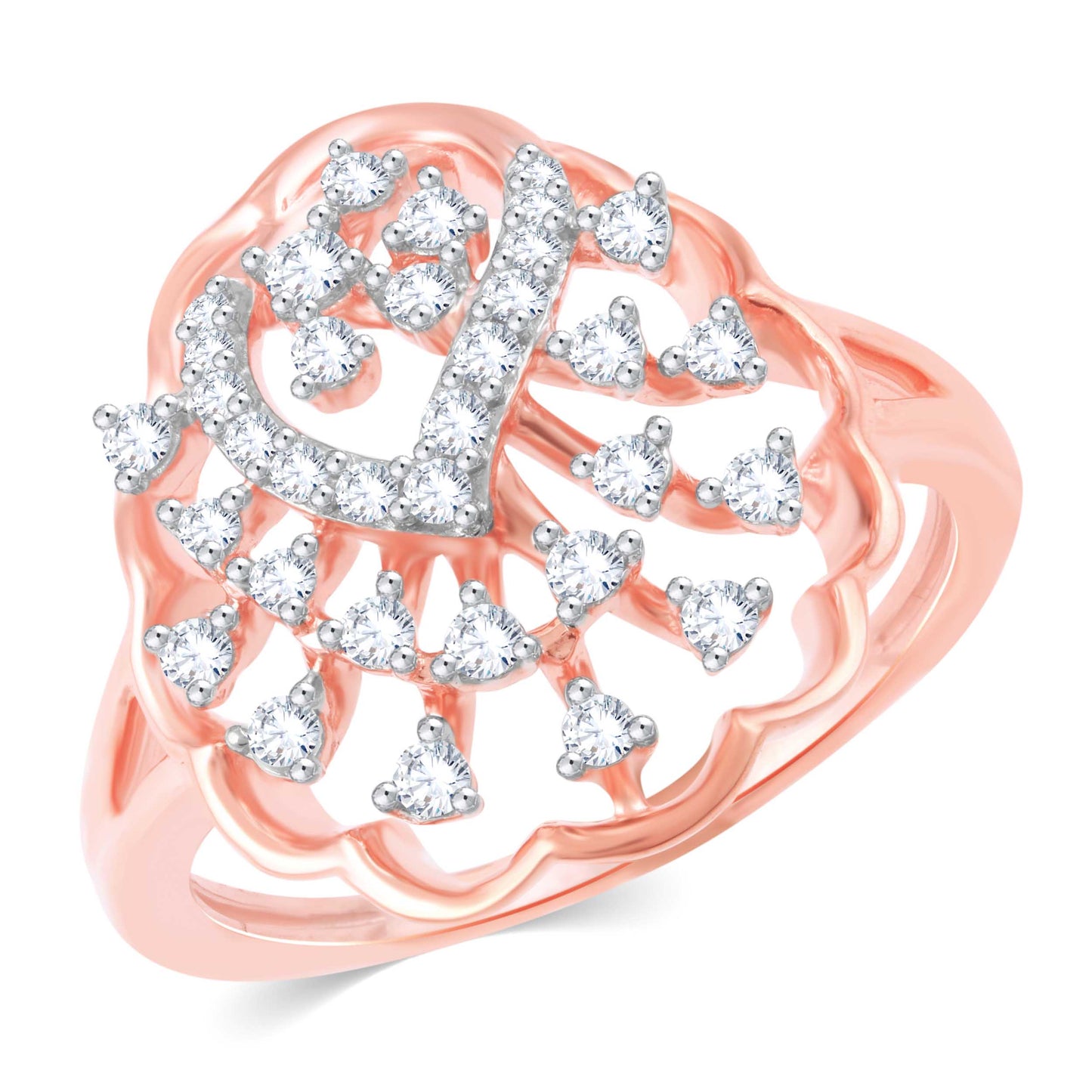 Diamond Ring for her in Rose Gold DRG23556