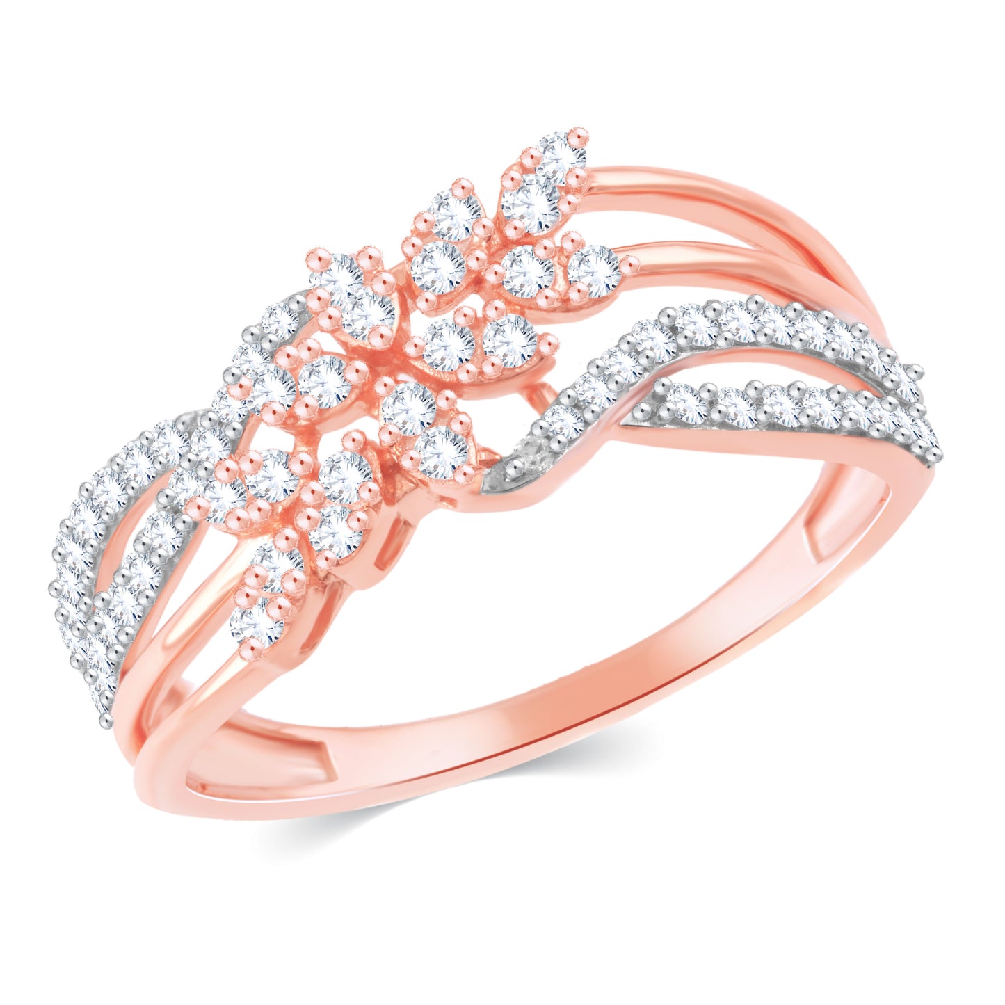 Diamond Ring for her in Rose Gold DRG23578