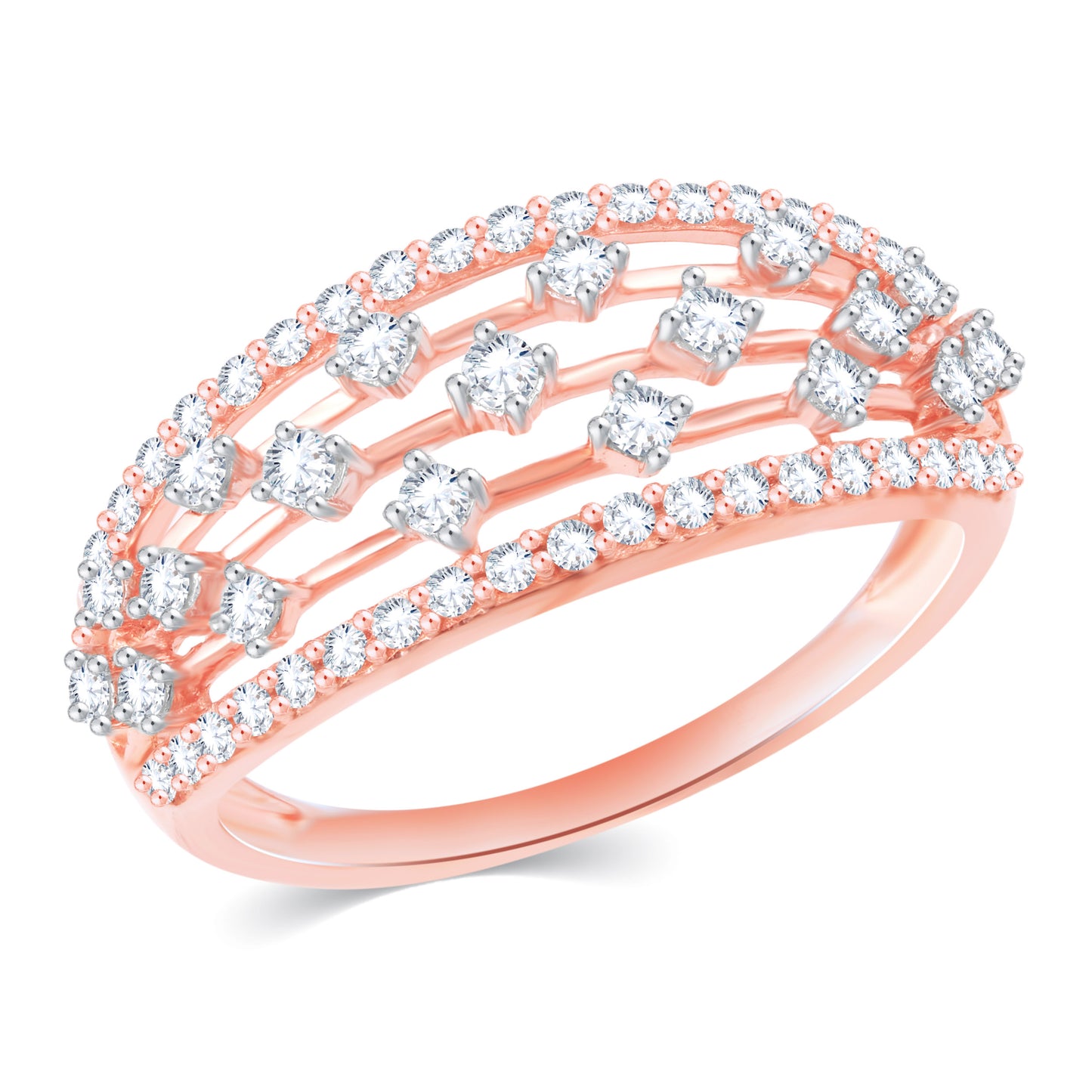 Diamond Ring for her in Rose Gold DRG23587