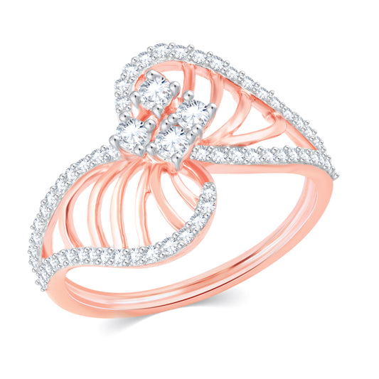 Diamond Ring for her in Rose Gold DRG23590