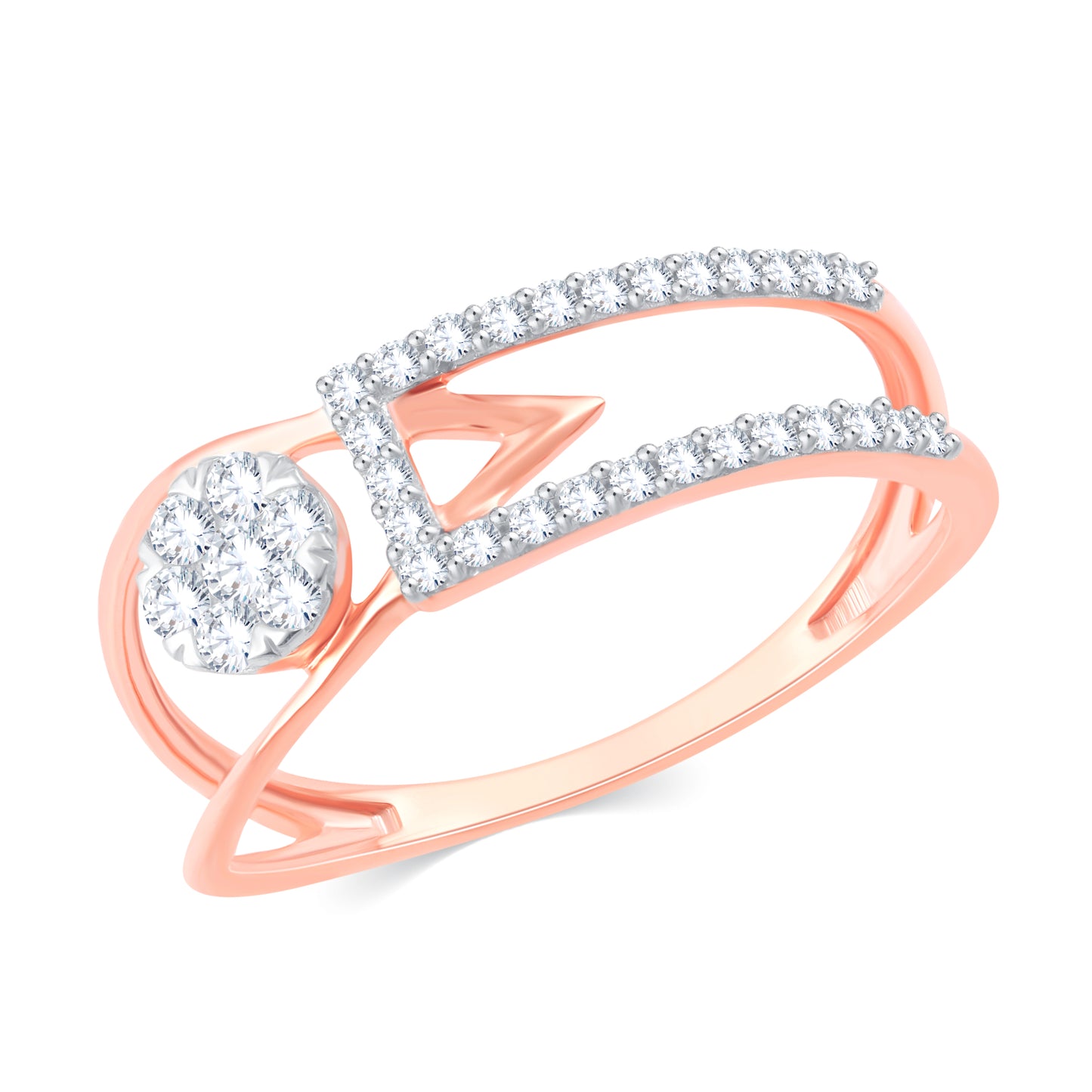 Diamond Ring for her in Rose Gold DRG23593