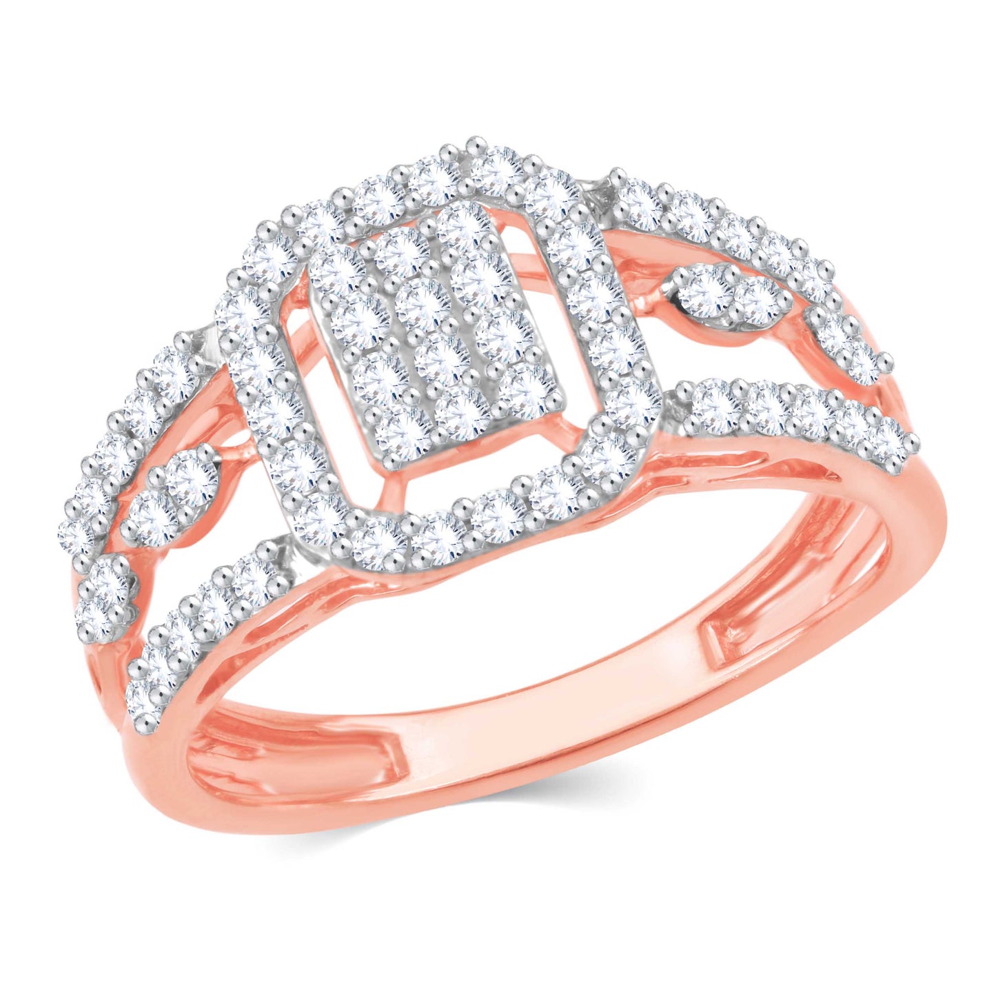 Diamond Ring for her in Rose Gold DRG23594