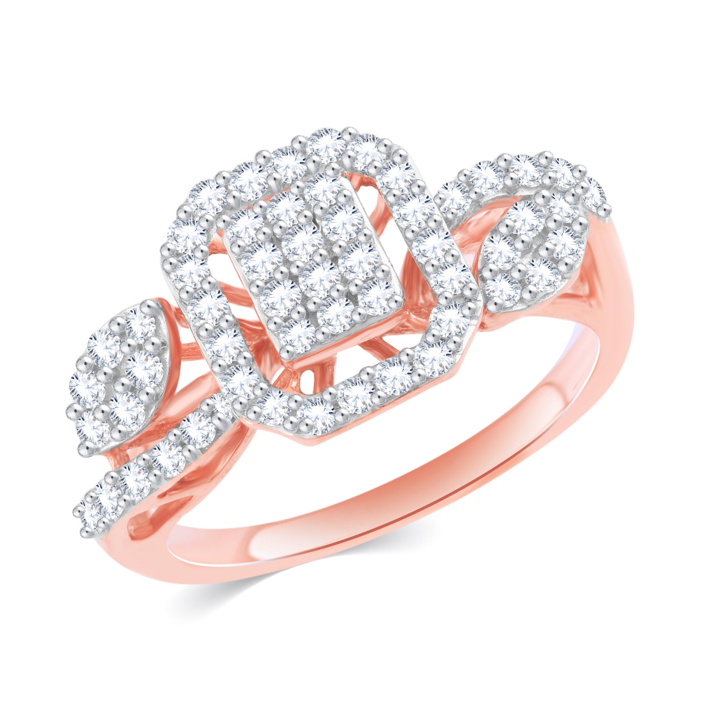 Diamond Ring for her in Rose Gold DRG23595