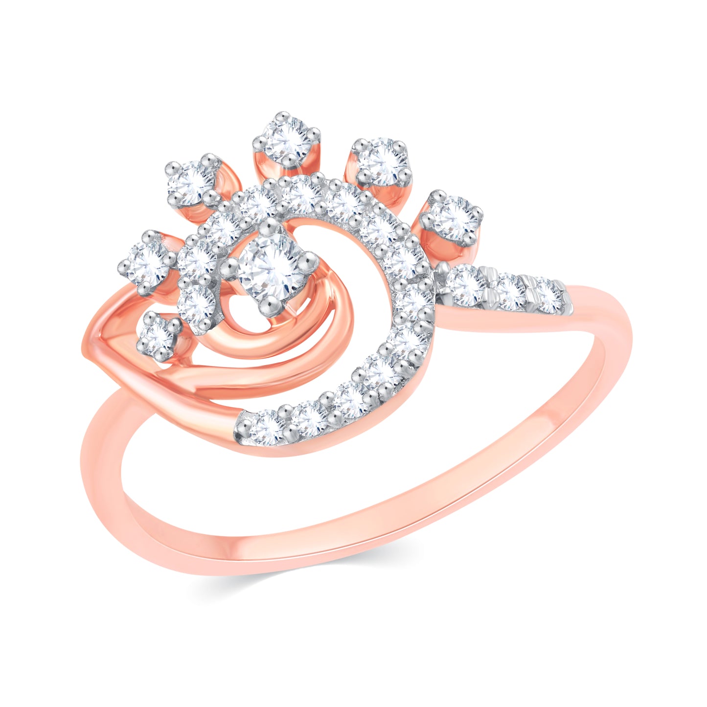 Diamond Ring for her in Rose Gold DRG23597