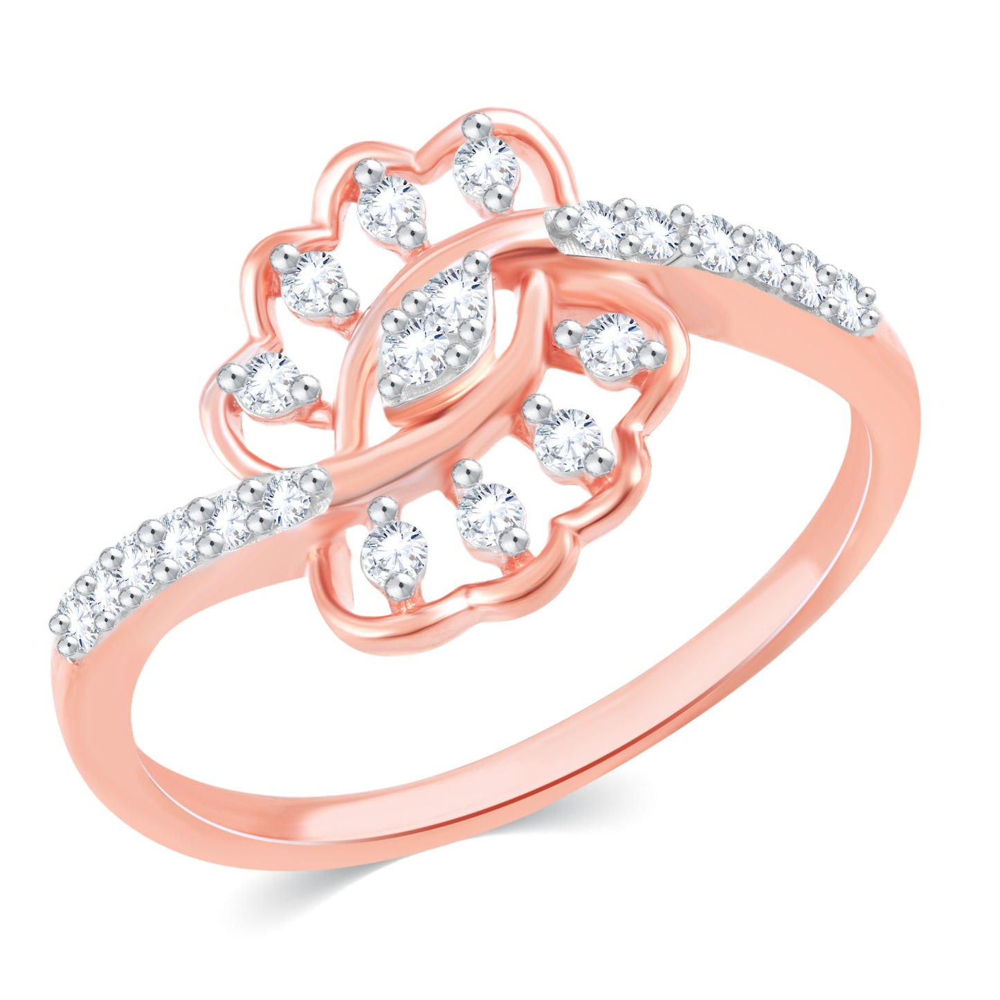 Diamond Ring for her in Rose Gold DRG23600