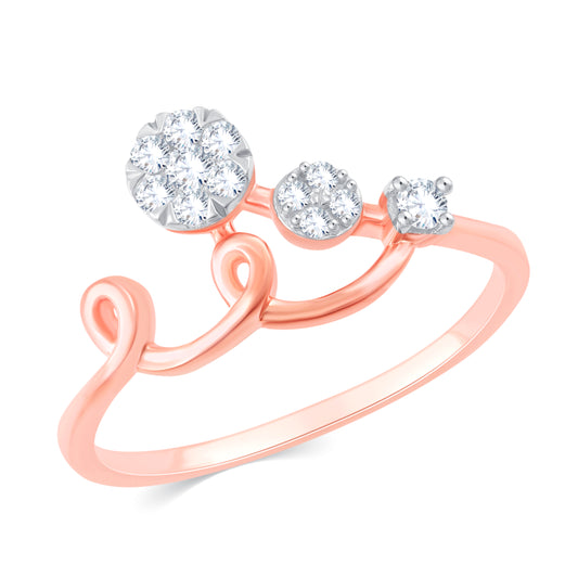 Diamond Ring for her in Rose Gold DRG23605