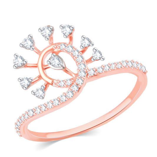 Diamond Ring for her in Rose Gold DRG23611