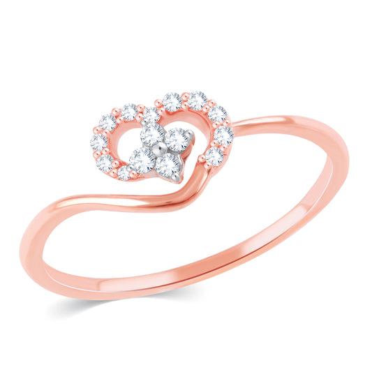 Diamond Ring for her in Rose Gold DRG23619