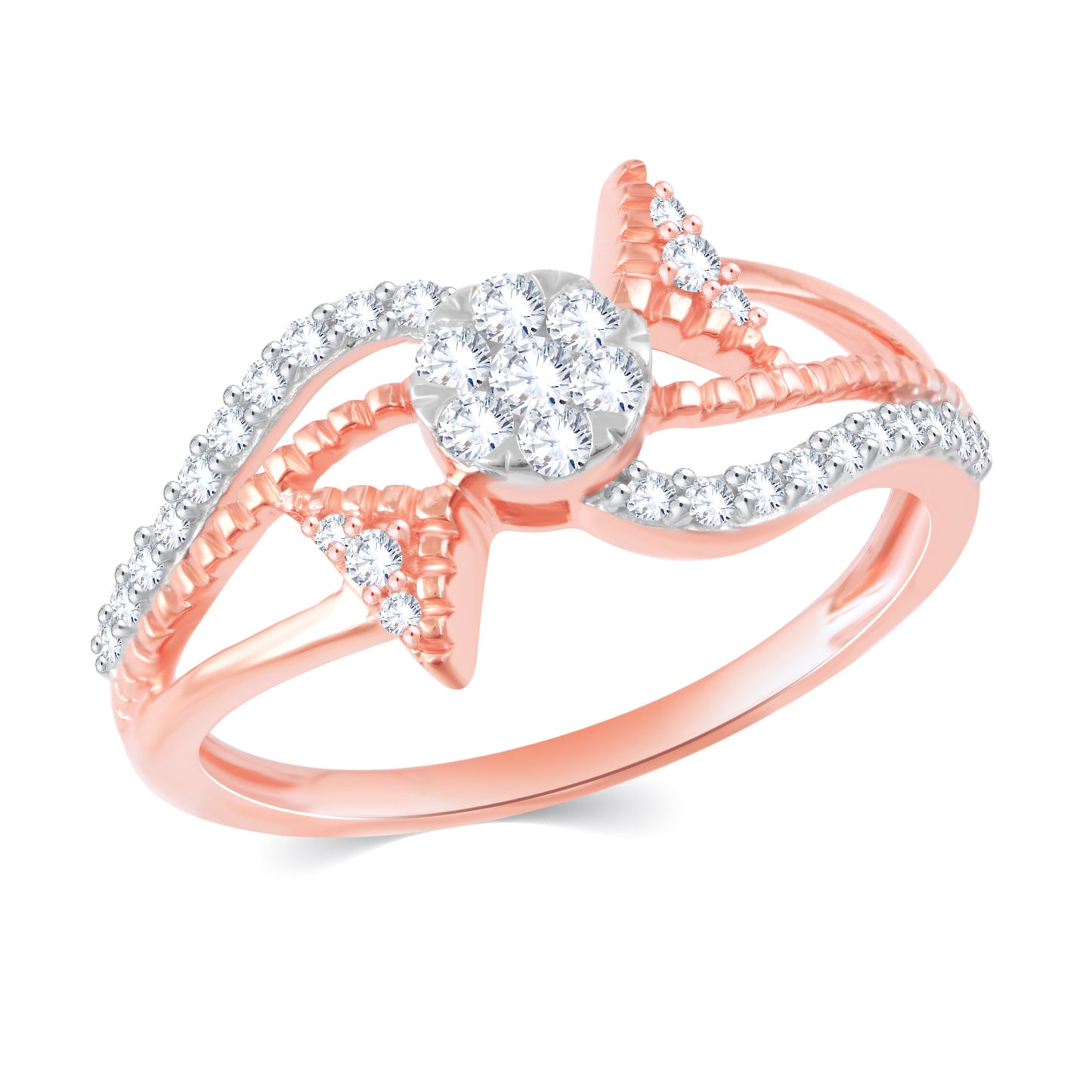 Diamond Ring for her in Rose Gold DRG23624