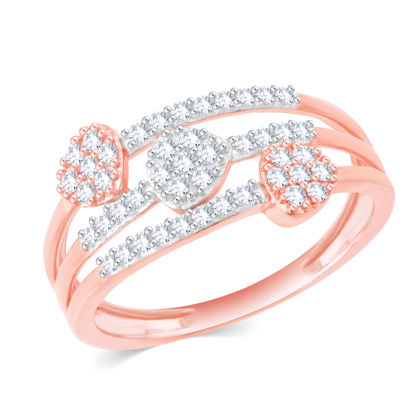 Diamond Ring for her in Rose Gold DRG23626