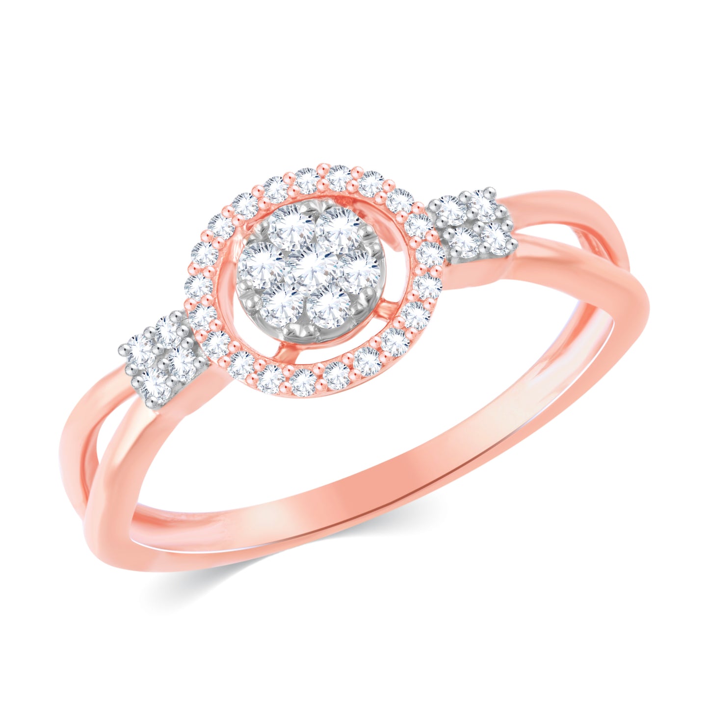 Diamond Ring for her in Rose Gold DRG23629