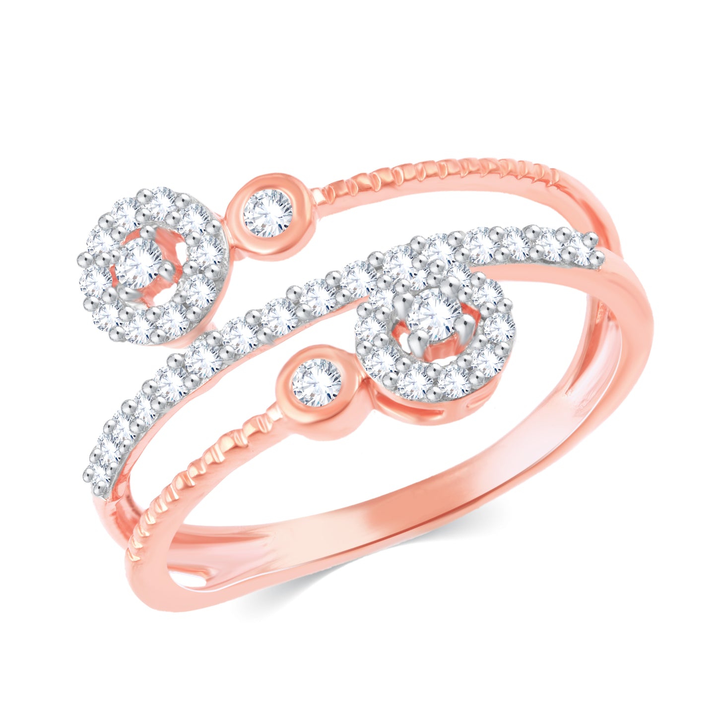 Diamond Ring for her in Rose Gold DRG23632