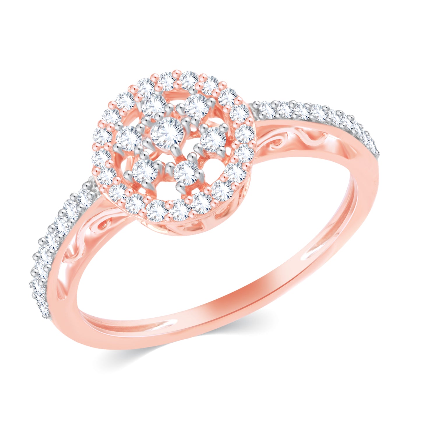 Diamond Ring for her in Rose Gold DRG23635