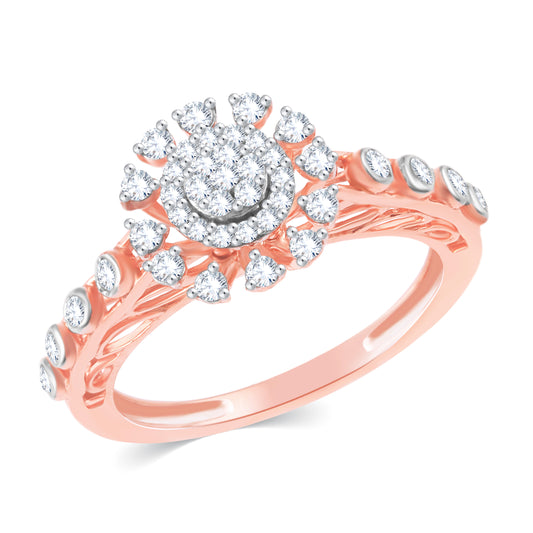 Diamond Ring for her in Rose Gold DRG23636