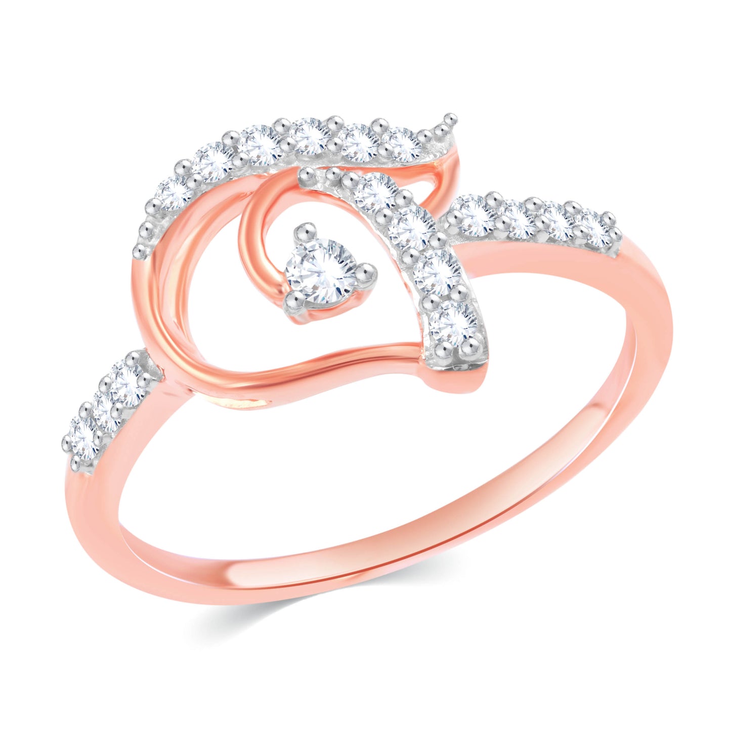 Diamond Ring for her in Rose Gold DRG23640