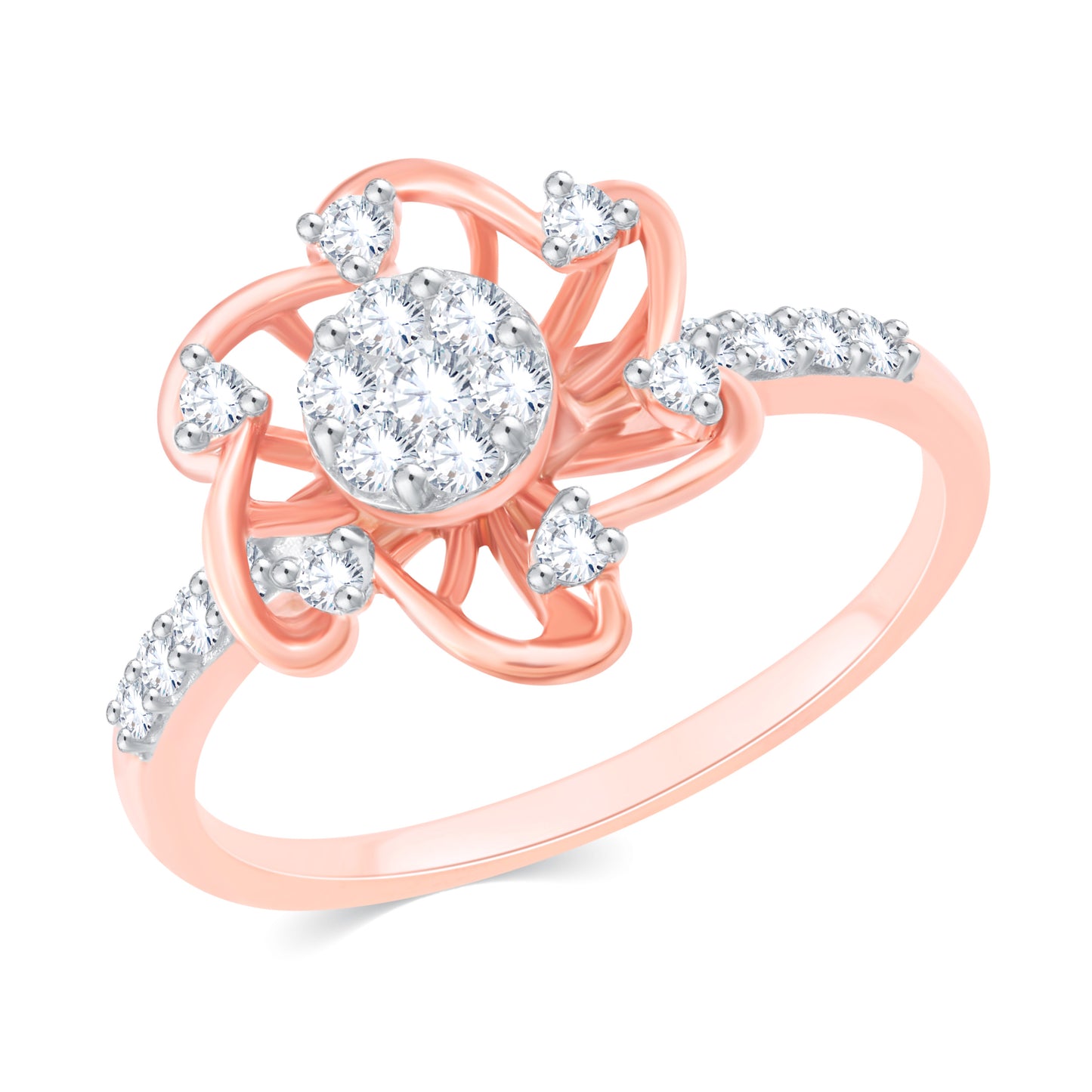 Diamond Ring for her in Rose Gold DRG23654