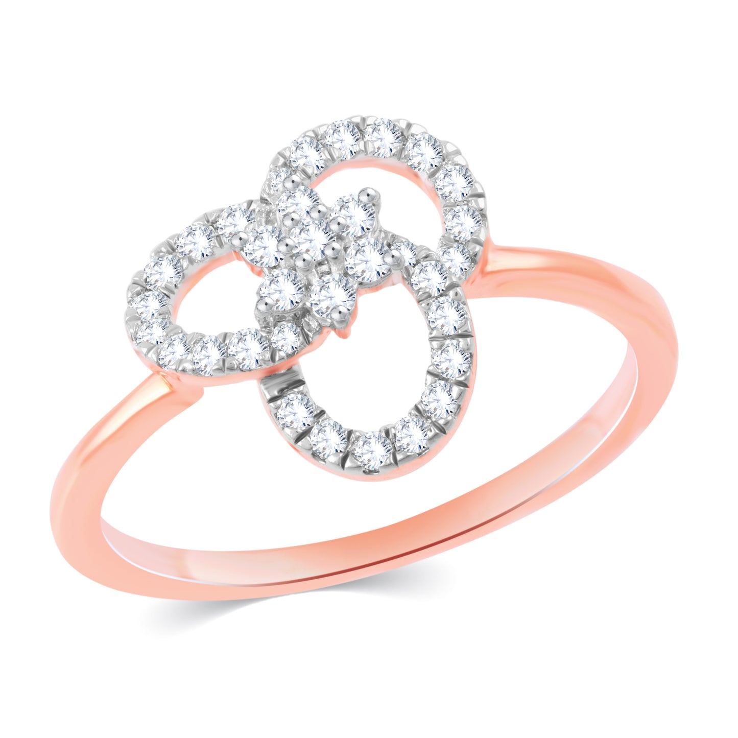 Diamond Ring for her in Rose Gold DRG23676