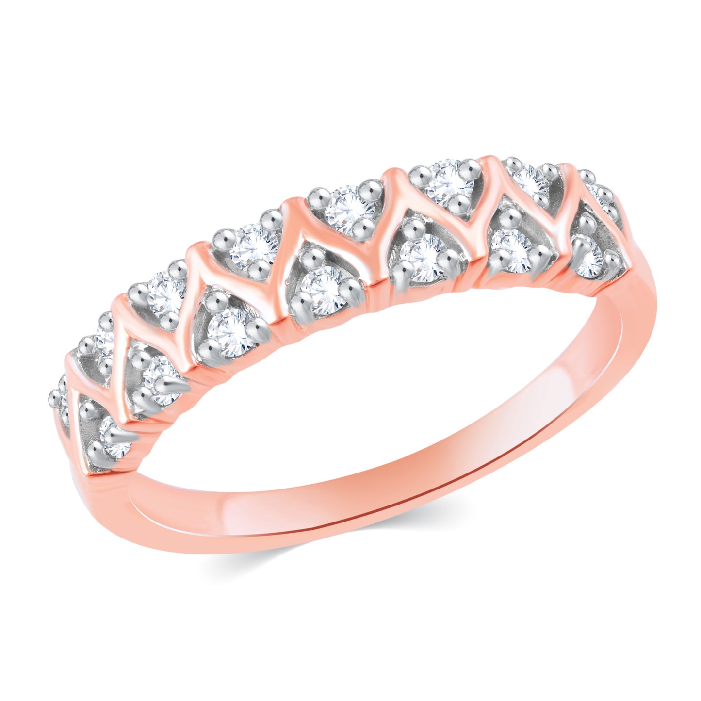 Diamond Ring for her in Rose Gold DRG23678