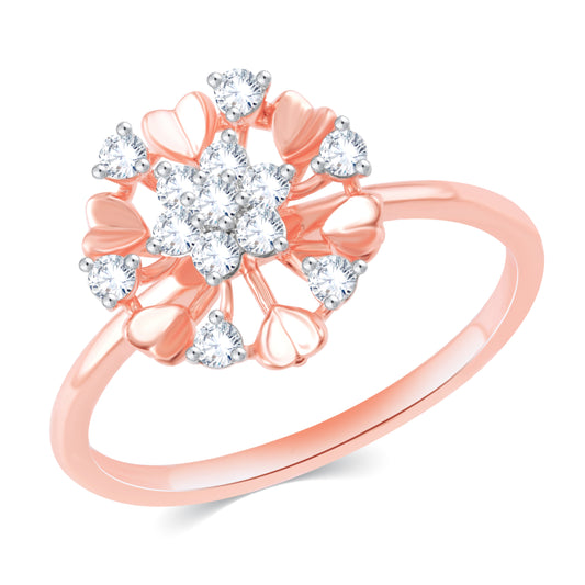 Diamond Ring for her in Rose Gold DRG23685