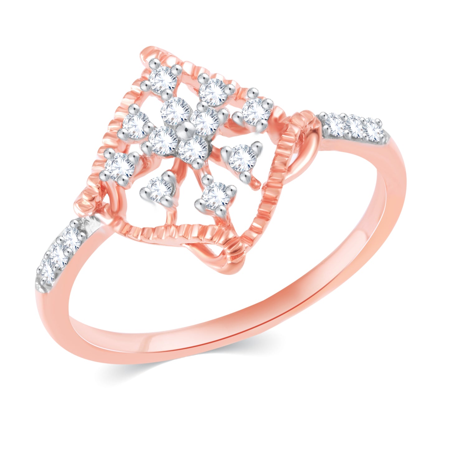 Diamond Ring for her in Rose Gold DRG23689