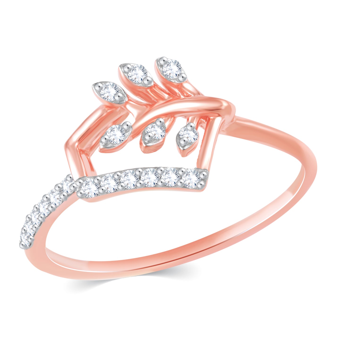 Diamond Ring for her in Rose Gold DRG23692