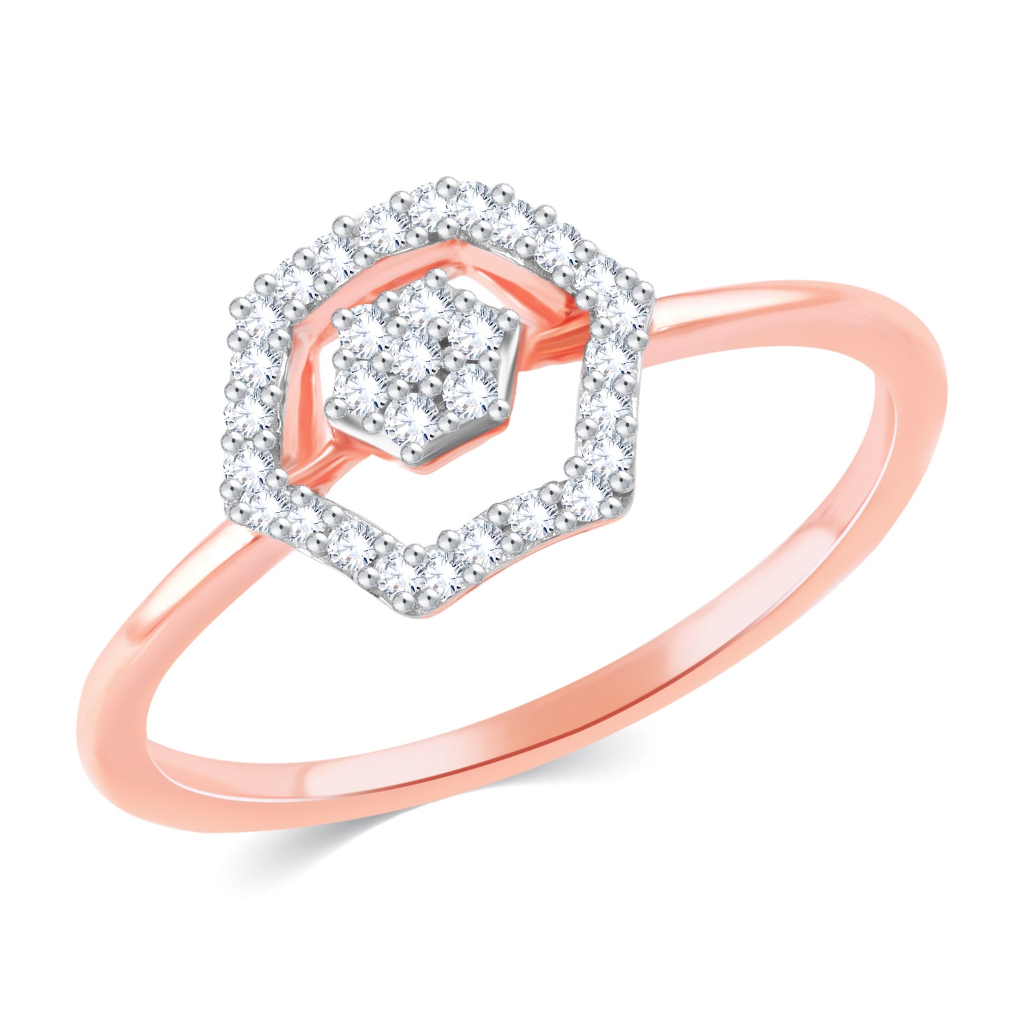 Diamond Ring for her in Rose Gold DRG23698