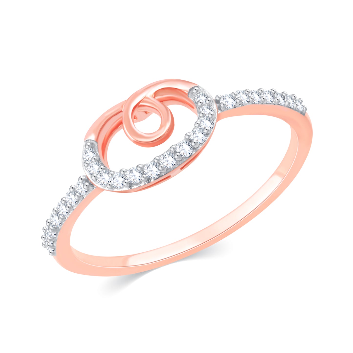 Diamond Ring for her in Rose Gold DRG23701