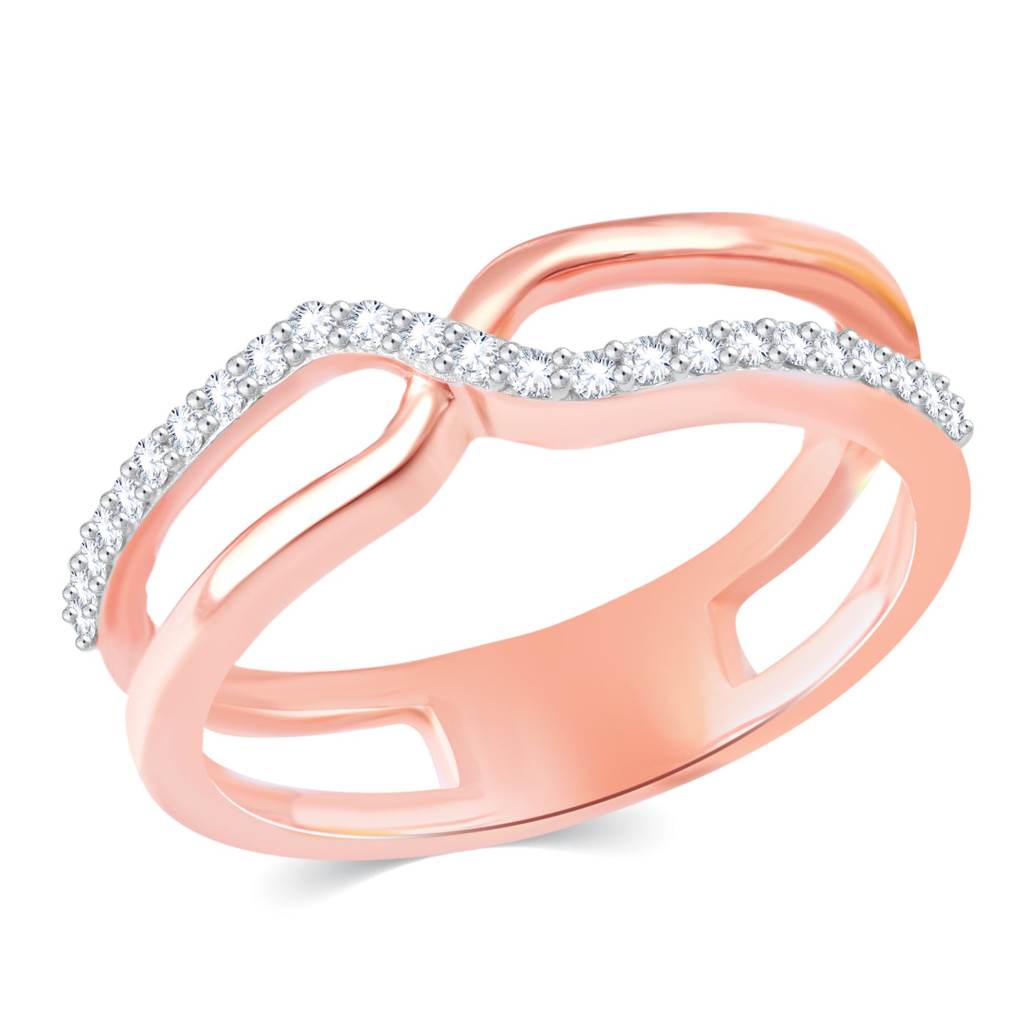 Diamond Ring for her in Rose Gold DRG23704