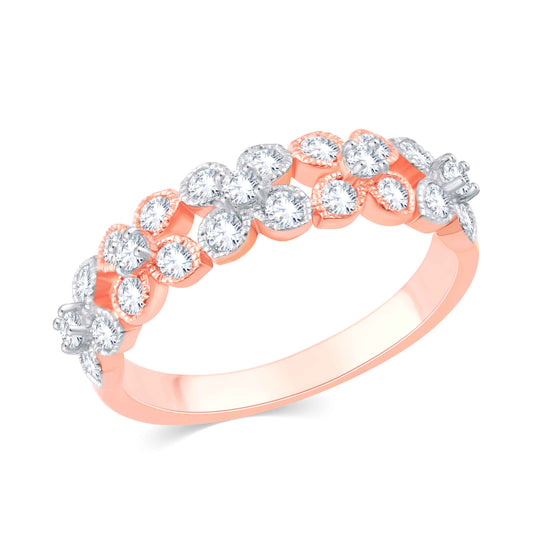 Diamond Ring for her in Rose Gold DRG23709